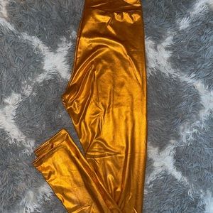 Metallic Chrome leggings